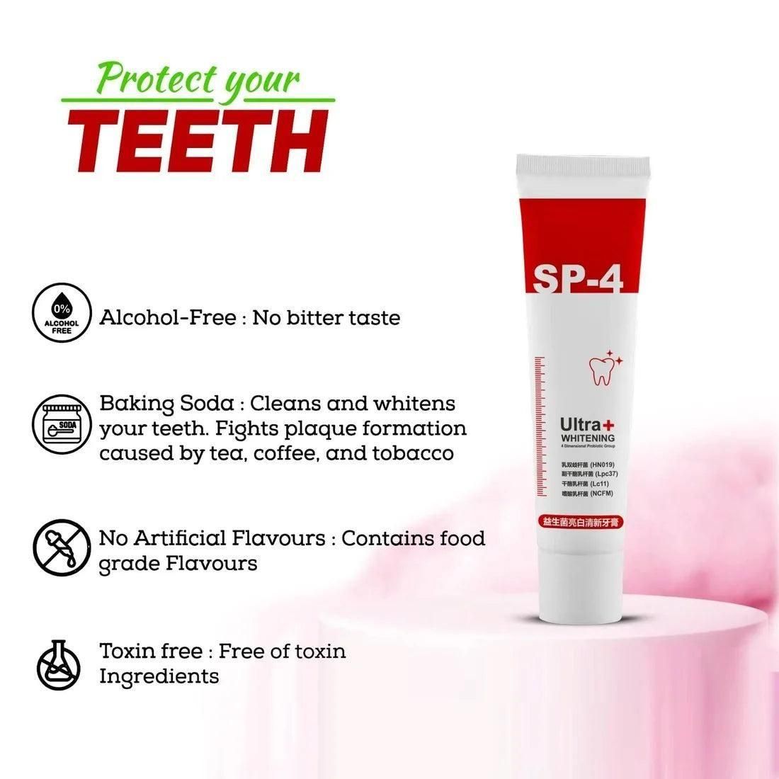 Probiotic Ultra Whitening Toothpaste Pack of 2